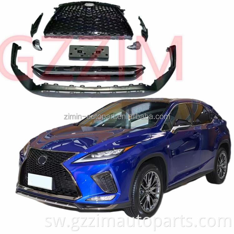 2019-2021 LX RX Upgrade To F-sport Front Spoiler & Grille Set